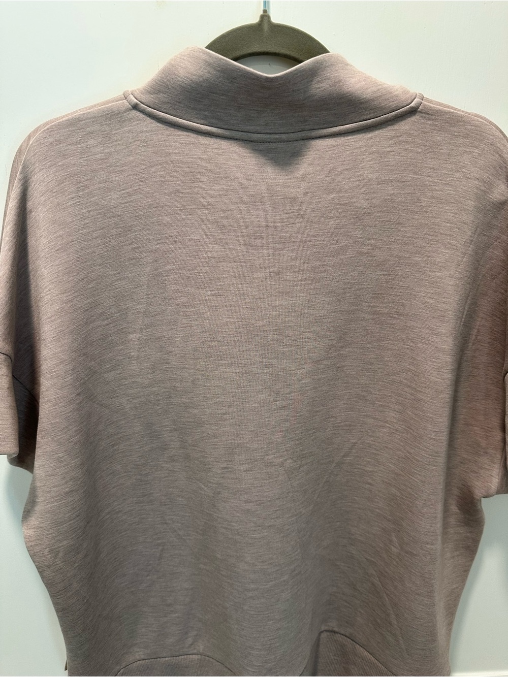 Varley Half-Zip Short Sleeve Sweatshirt - Taupe - Picture 6 of 7